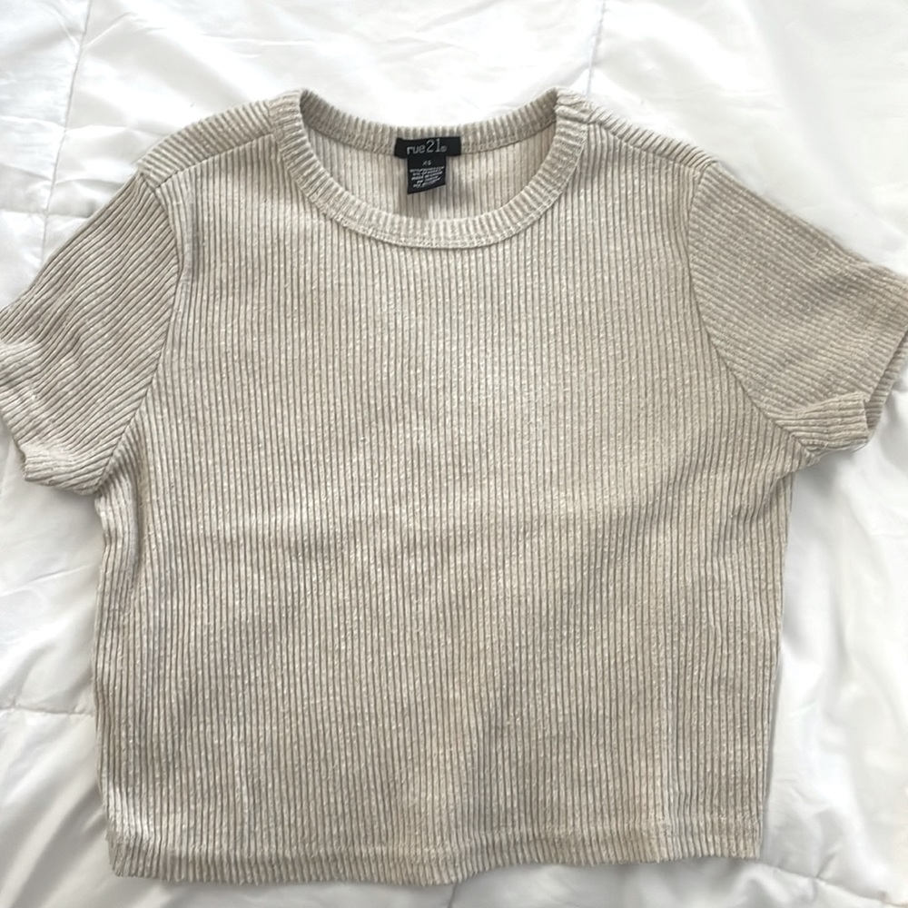 Shorter & a little tighter T shirt from Rue 21!
